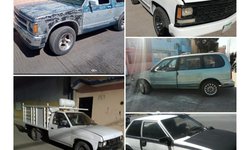 FME asegura seis vehículos robados: Hay dos detenidos
