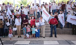 Efectiva jornada proselitista de Lola Morales, candidata a alcaldesa de Rioverde