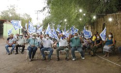Sergio Gama y Ramón Torres avanzan en conjunto visitando colonias, ejidos y comunidades