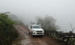 Inspeccionan alcalde y funcionarios de Rioverde lugares siniestrados por incendio forestal