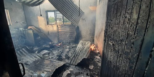 Incendio acabó con cocina de vivienda en camino del Zancudo