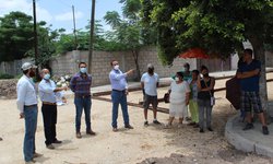 Revisa alcalde avance de obras en colonia Azahares y San Francisco