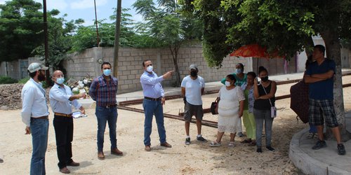 Revisa alcalde avance de obras en colonia Azahares y San Francisco