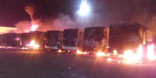 Incendio de autobuses Vencedor fue por cortocircuito: Fiscalía