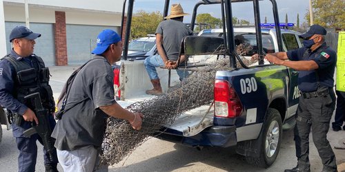En CDFDZ sorprenden a sujeto con malla ciclónica y alambre de púas