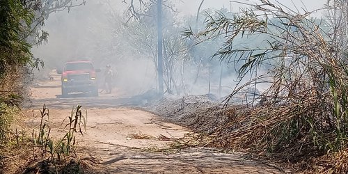 Se registró incendio en camino al Zancudo