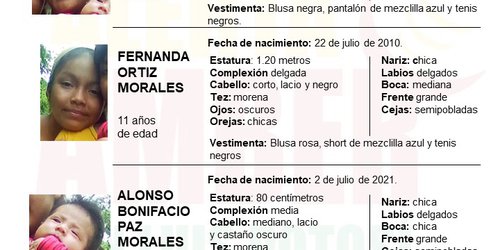 Alerta por extravío de tres menores de edad en Matlapa