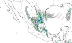 Probabilidad de lluvias en la región media