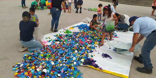 Con recolección de tapitas, Scouts conmemoraron el Día del Reciclaje