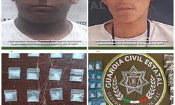 Guardia Civil asegura 96 dosis de enervantes en SLP capital y Axtla