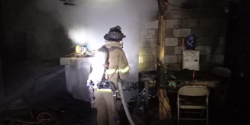 Incendio consumió cocina de vivienda en Cruz del Mezquite