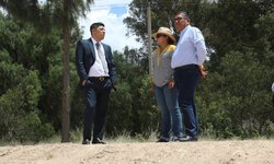 Gobernador Gallardo supervisa obras en el Tangamanga II