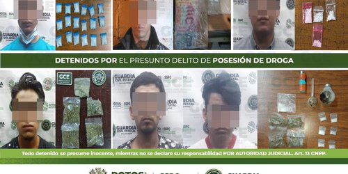 Guardia  Civil Estatal asegura 96 dosis de droga y detiene a 11 personas