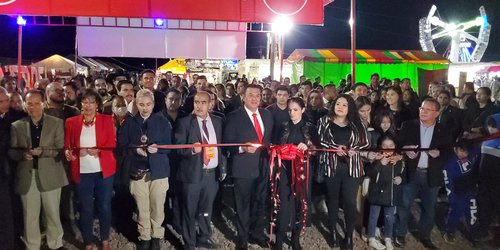 El alcalde, Arnulfo Urbiola inauguró la Fererio 2022