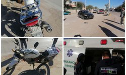 Menor de 15 años se accidentó en moto en el bulevar Bicentenario