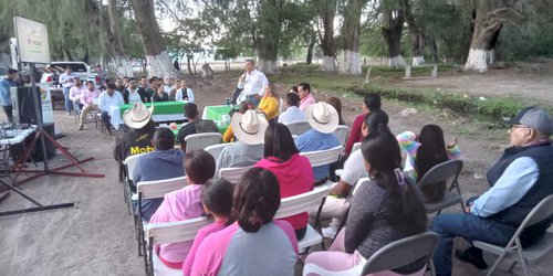 "Seguiremos trabajando de la mano con el presidente de Rioverde Arnulfo Urbiola", aseguran habitantes de La Virgen