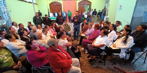Pese a aguacero mañanero, fue integrado comité de salud en colonia San Rafael