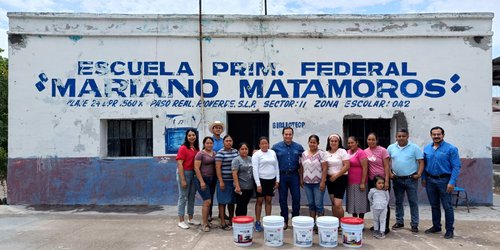 Inaugura Ramón Torres, rehabilitación de Primaria “Mariano Matamoros” de Paso Real