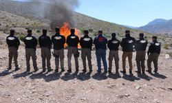 Incineran FGR y SEDENA más de cien kilos de narcóticos decomisados en SLP
