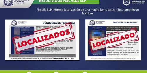 Localizan a madre y sus tres hijos; contaban con ficha de búsqueda en la ZM