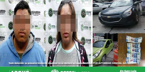 Detienen a pareja implicada en fraude por venta de vehículo
