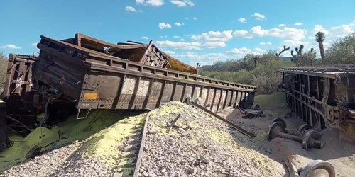 Sin saldo que lamentar descarrilamiento de góndolas cerca de Cárdenas