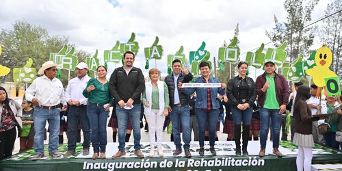 Gallardo entrega camino de Palomas en apoyo a 13 comunidades de la región media