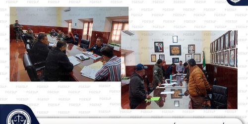 Fiscalía de SLP participa en Consejo de Seguridad Municipal de Rayón