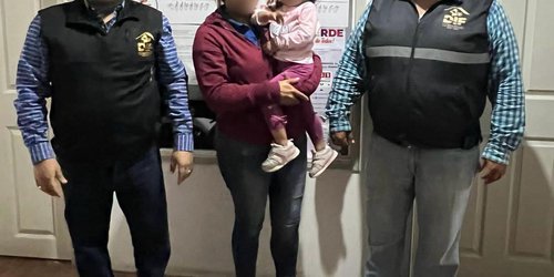 Escuadrón AVE regresa a menor de dos años con su familia.