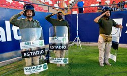 Operativo especial de seguridad por juego de Play in del Atlántico de San Luis