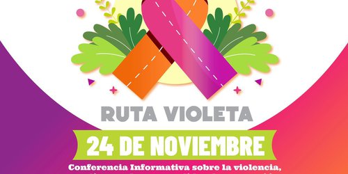 Inician campaña Ruta Violeta con conferencia en el auditorio Valentín Gama