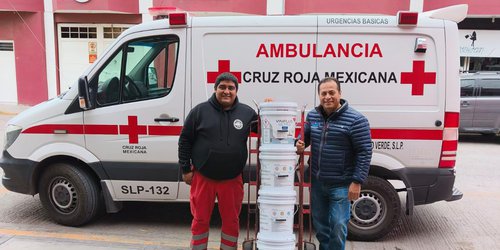 Diputado local Ramón Torres contribuye al mantenimiento de la Cruz Roja Rioverde