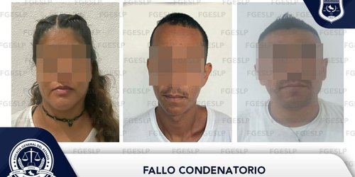 Logra FGESLP fallo condenatorio para dos hombres y una mujer acusados por desaparición cometida por particulares agravada