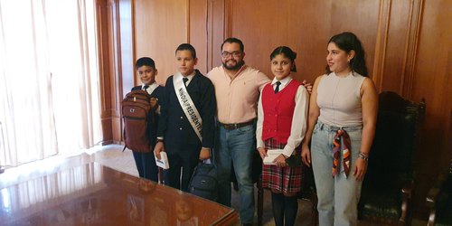 Nathan Gael Navarrete Acosta es presidente municipal por un día en Rioverde