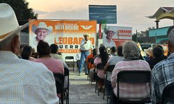 Leobardo Guerrero, en gira por las comunidades del Ojo de Agua Seco, El Aguacate y El Jabalí