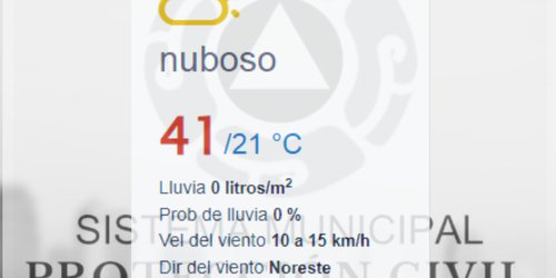 Alertan por altas temperaturas para hoy