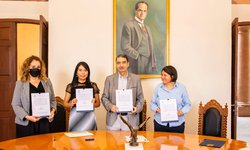 FCC de la UASLP y CIDE, firman convenio de colaboración académica y científica