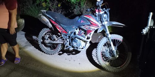 Choque entre dos motos en el ejido El Refugio