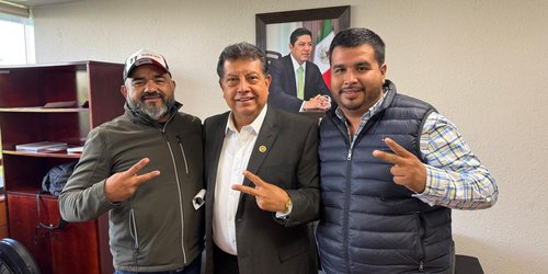 Diputado Federal Oscar Bautista se reúne con el presidente municipal de Rayón, Baltazar Tello Pérez