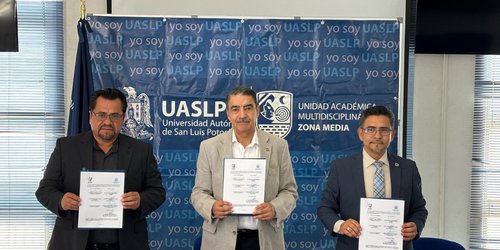 UASLP firma convenio colaboración con el ayuntamiento de Ciudad Fernández