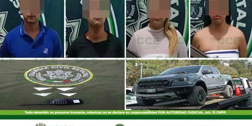 Jóvenes fueron detenidos con droga y una camioneta robada en su poder