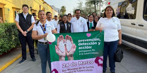 Marchan en Ciudad Fernández por el Día Mundial de Lucha contra la Tuberculosis