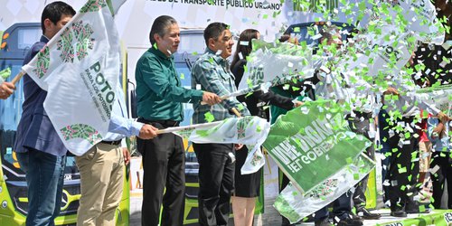 Arranca Ricardo Gallardo renovación de unidades del transporte público