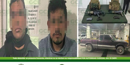 Hombre armados son detenidos por la Guardia Civil Estatal, Defensa y Guardia Nacional en Salinas