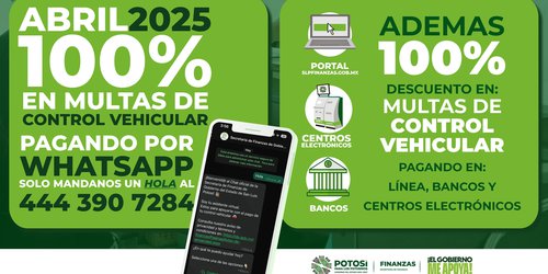En abril habrá descuento en multas de control vehicular