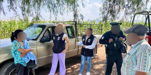 Escuadrón AVE Rioverde atendió un reporte por violencia familiar hacia personas adultas mayores en la localidad de San Martín.