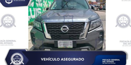 Por contar con número de serie apócrifo, vehículo fue asegurado por agentes investigadores en SLP