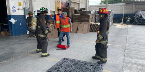 PC Realizó simulacro con hipótesis de incendio en instalaciones de una empresa privada en Rioverde