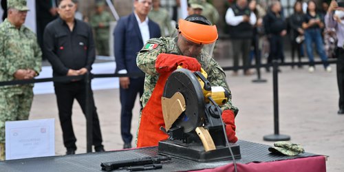 Ricardo Gallardo y SEDENA inician campaña de canje de armas de fuego en el Estado