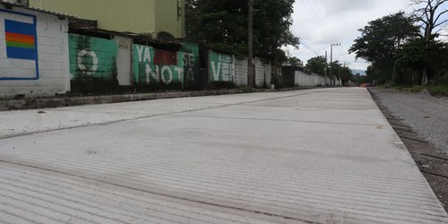 Rehabilitación de la avenida Santa Rosa en Ciudad Valles supera el 70 % de avance